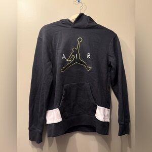 Air Jordan Black Hoodie with Jumpman Logo
